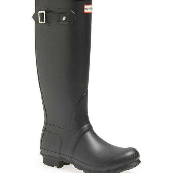 Hunter Shoes - Navy Hunter Boots- Size 8